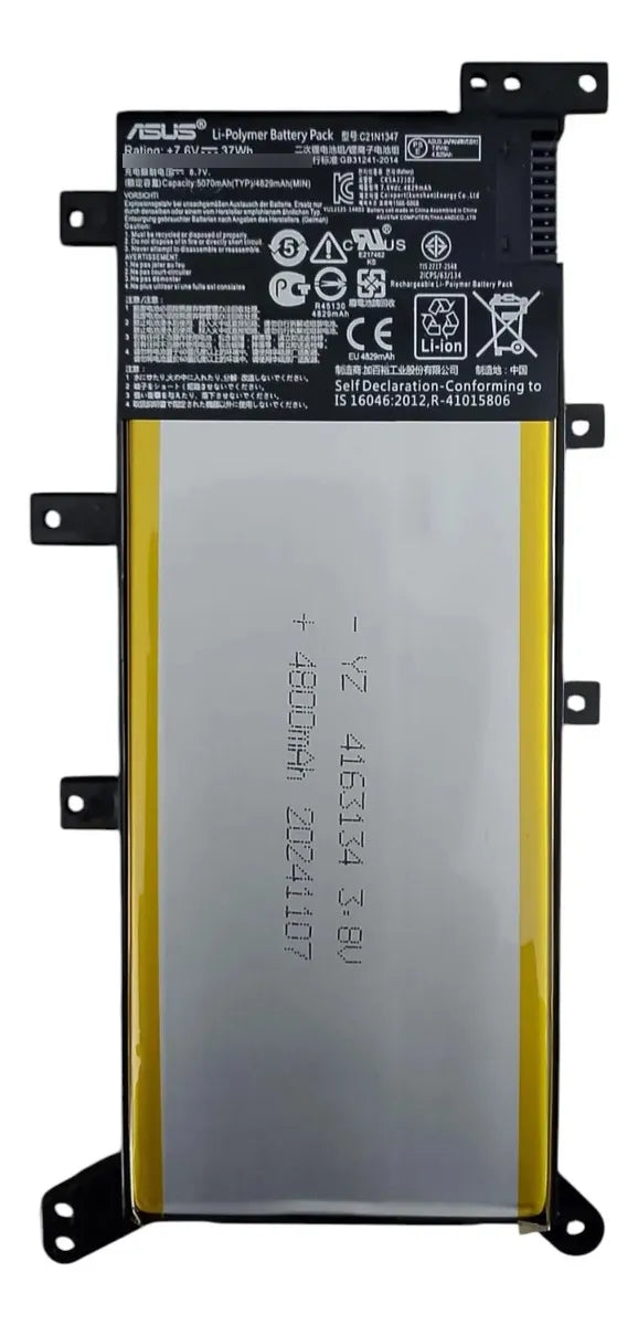 BATERIA ORIGINAL C21N1347 Asus K555L X555L A555L F555L DX922L R557L Y583L