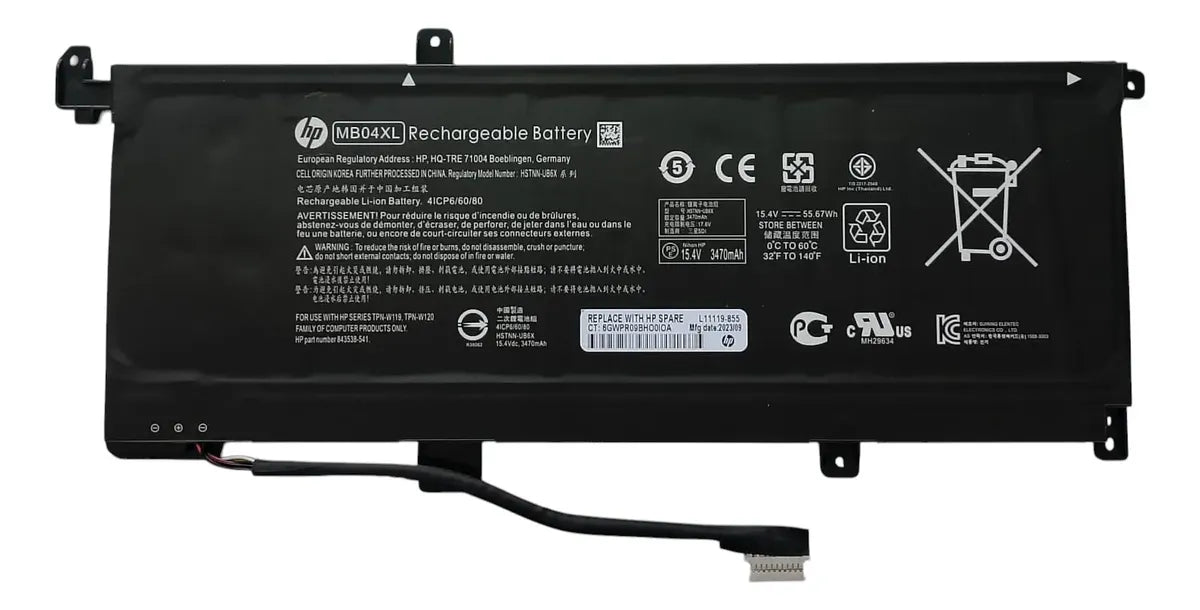 BATERIA ORIGINAL MB04XL HP ENVY X360 M6-AQ 15-AQ 15-AR 15T-AQ HSTN-UB6X