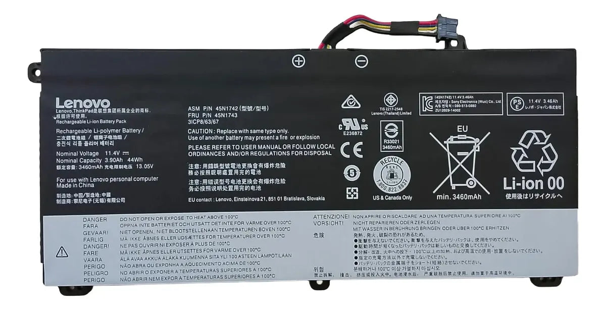 BATERIA ORIGINAL 45N1742 Lenovo ThinkPad T550 T560 W550S 45N1740 