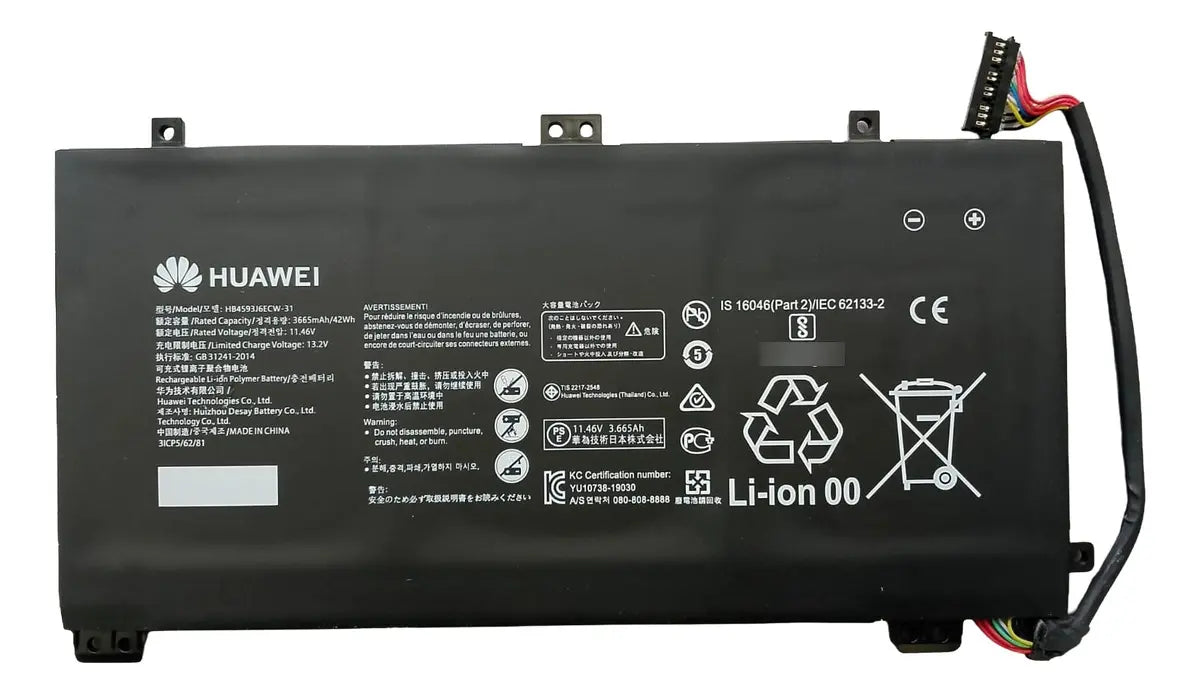 Batería ORIGINAL HB4593J6ECW-31 Huawei MateBook 13 2020 WRT-W29 WRTB-WFE9L