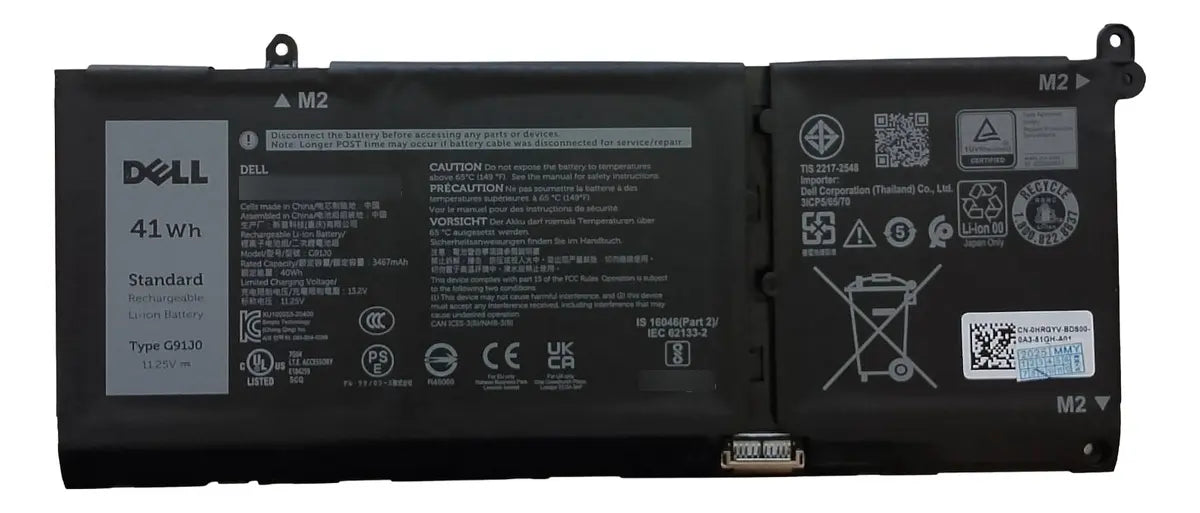 BATERIA ORIGINAL G91J0 DELL Inspiron 15 3510 3515 3520 3525 3530 3535