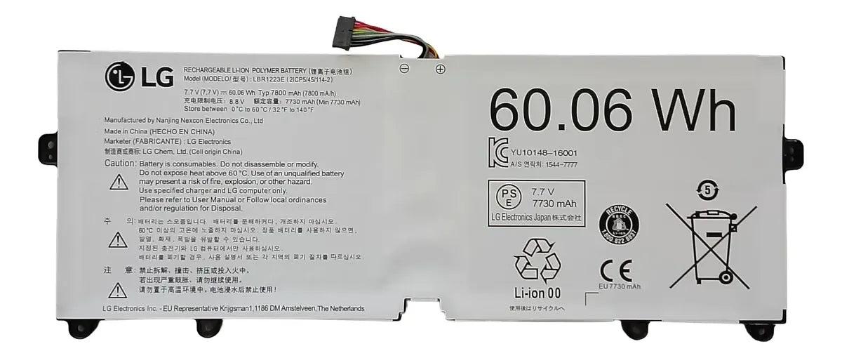 BATERIA ORIGINAL LBR1223E LG Gram 14Z970 15Z970 15ZD975 Series