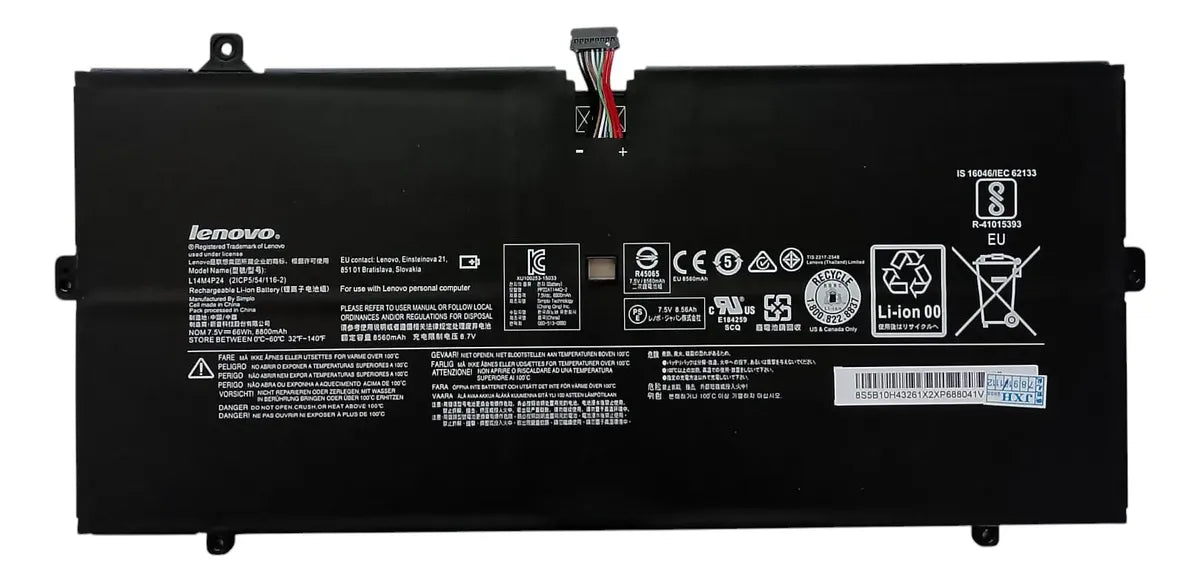 BATERIA ORIGINAL L14M4P24 Lenovo Yoga 4 Pro 900-13ISK 5B10H55224