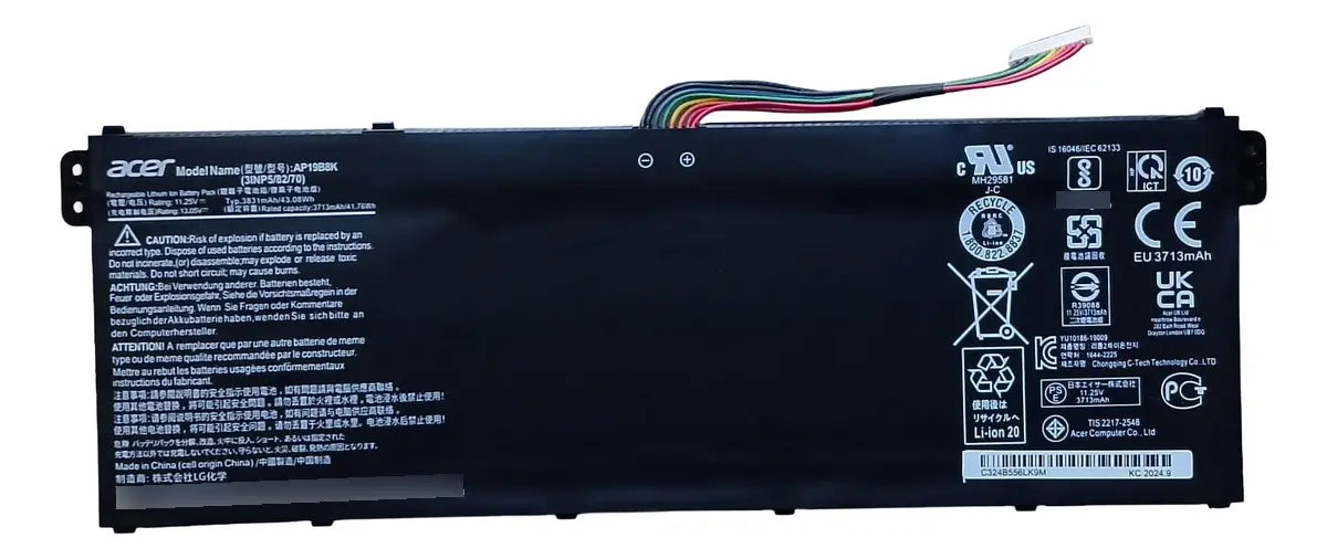BATERIA ORIGINAL AP19B8K Acer Aspire 3 A314 A315 A317 Chromebook CB315-3H