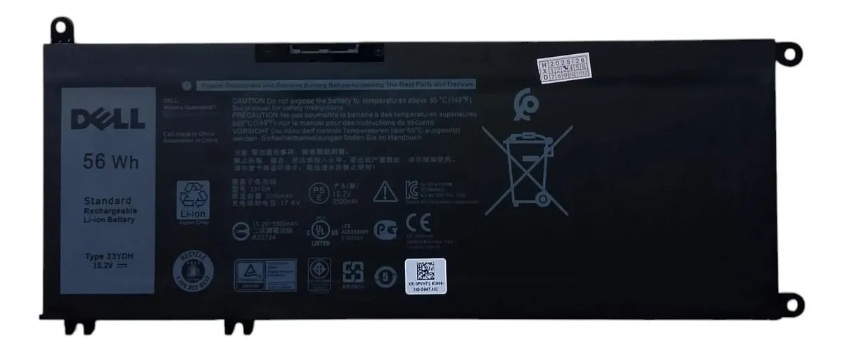 BATERIA ORIGINAL 33YDH DELL INSPIRON 17 7773 7778 7779 SERIES G3 15 G5 G7 15