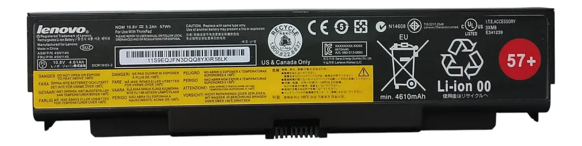 BATERIA ORIGINAL 45N1144 LENOVO THINKPAD T440P T540P W540 W541 L440