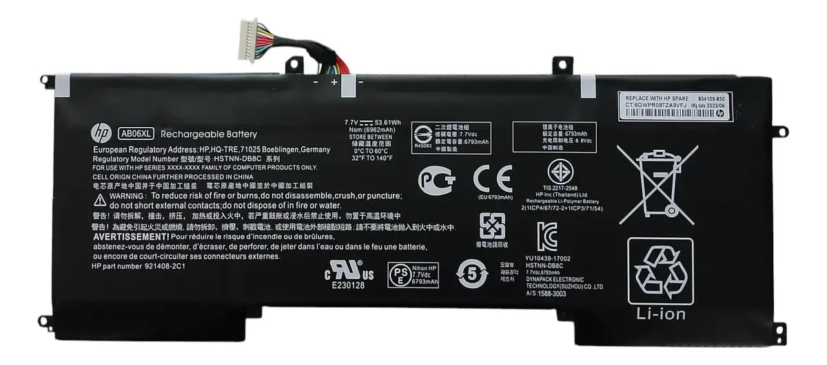 BATERIA ORIGINAL AB06XL HP Envy 13-AD000 HSTNN-DB8C 921408-2C1 921438-855