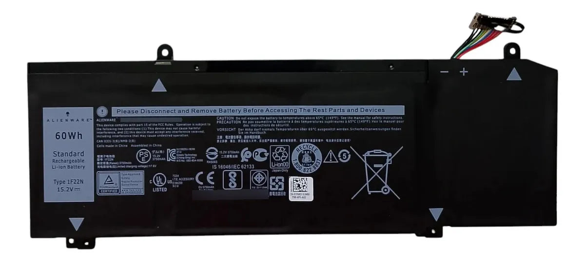 BATERIA ORIGINAL 1F22N DELL G7 7590 7790 G5 15 5590 ALIENWARE M15 R1 2018 M17 R1 2019