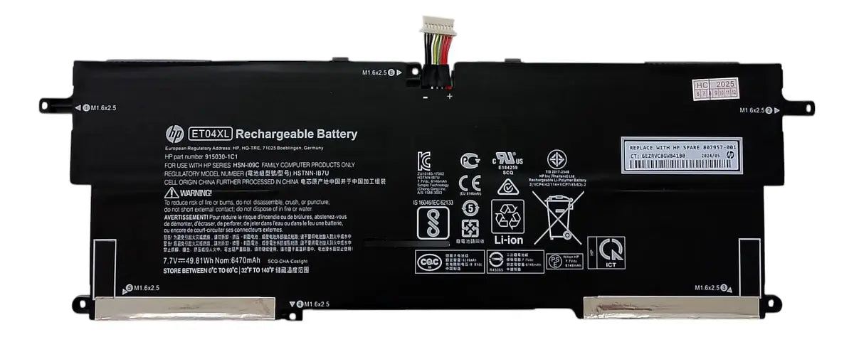 BATERIA ORIGINAL ET04XL HP EliteBook x360 1020 G2 HSTNN-IB7U 915030-1C1