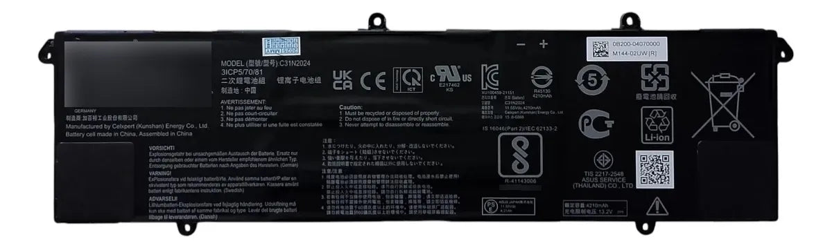 BATERIA ORIGINAL C31N2024 ASUS VIVOBOOK GO 15 E1504GA K3605V 3ICP5/70/81