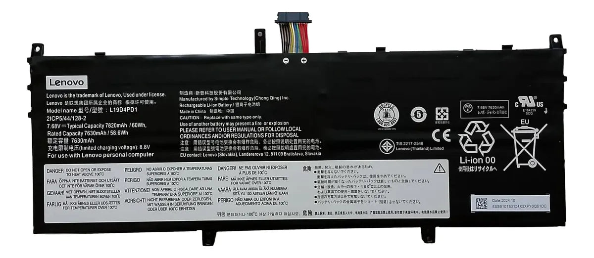 BATERIA ORIGINAL L19D4PD1 Lenovo Yoga C640-13IML LTE IdeaPad Yoga 6-13ARE05