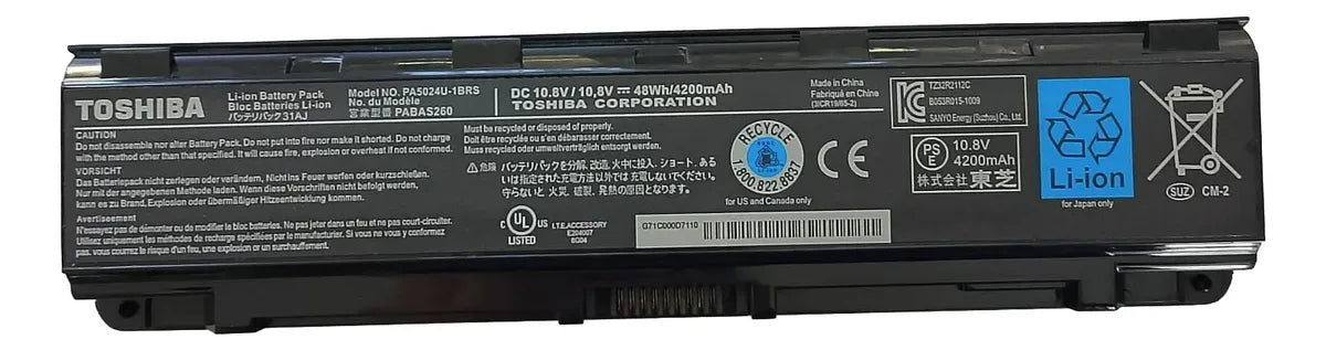 BATERIA ORIGINAL PA5024U-1BRS Toshiba Satellite C850 PABAS260