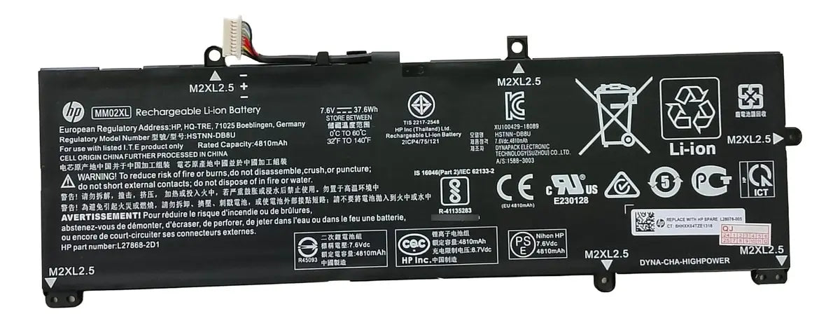 BATERIA ORIGINAL MM02XL HP Pavilion 13-AN000 AN0007TU AN0047TU 5GR00PA Series
