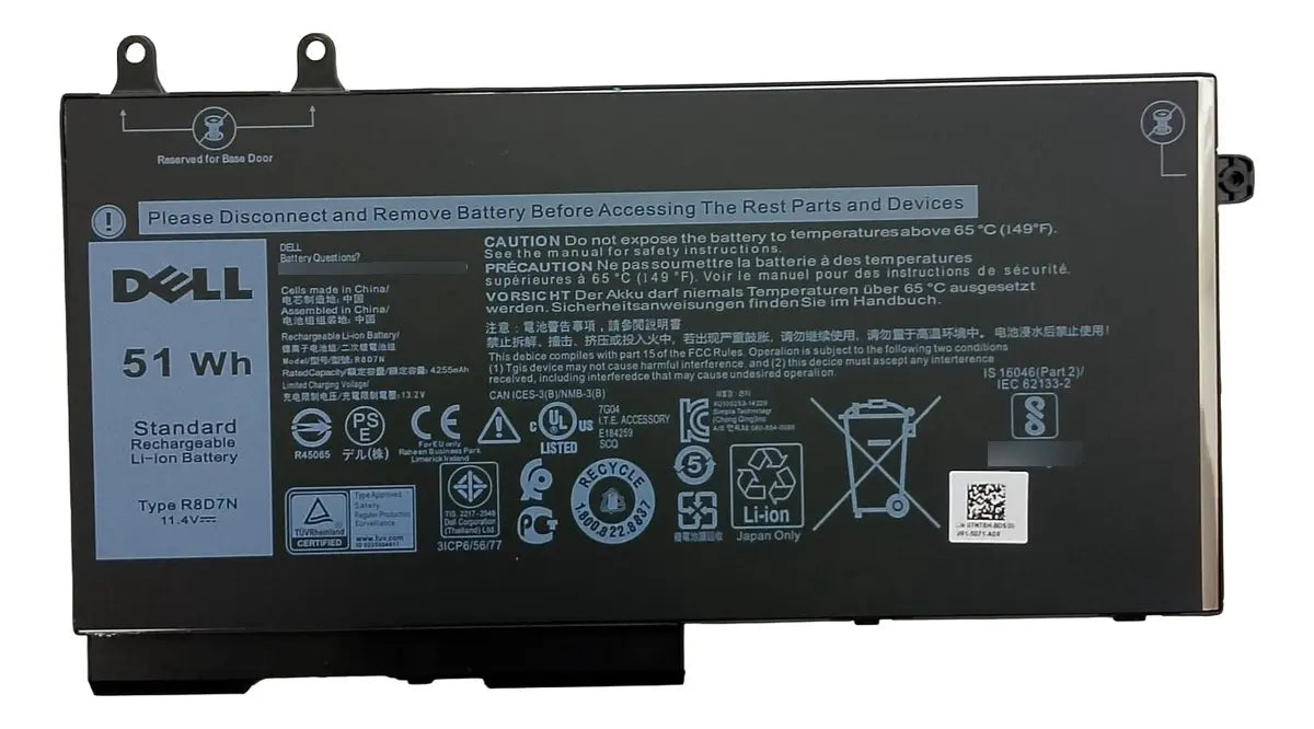 BATERIA ORIGINAL R8D7N Dell Latitude 5400 5500 5510 5410 Precision 3540 3550