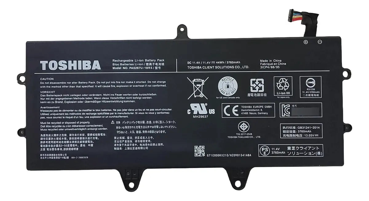 BATERIA ORIGINAL PA5267U-1BRS Toshiba Portege X20W-E X20W-D-11T Series 933321-852