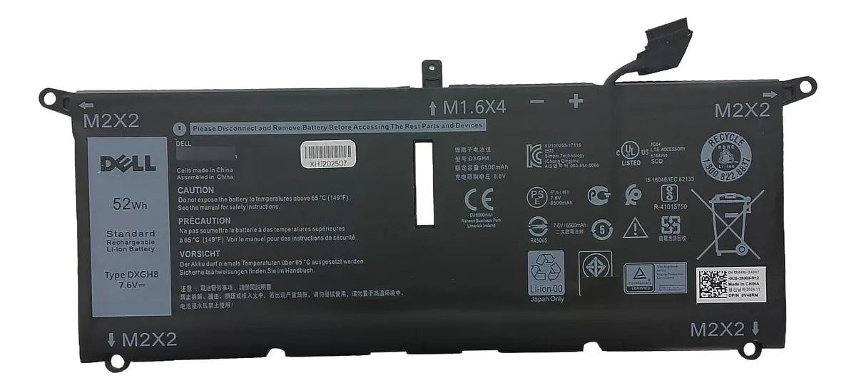BATERIA ORIGINAL DXGH8 Dell XPS 13 9370-D1605G XPS 13 9380 2019 Latitude 3301