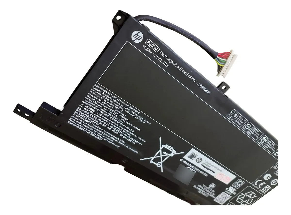 BATERIA ORIGINAL PG03XL HP PAVILLION GAMING 15-DK L48430-AC1 L48495-005 52.5 WH