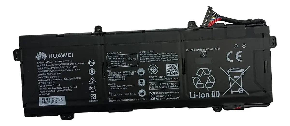 Batería ORIGINAL HB5781P1EEW-31A Huawei MateBook HKD-W56 HKD-W76 EMD-W76 HKD-W58 MRGF-X