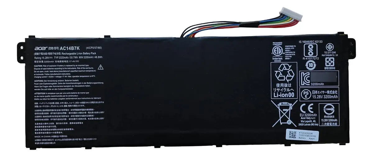 BATERIA ORIGINAL AC14B7K Acer Nitro 5 AN515 Spin 5 SP515 Swift 3 SF313