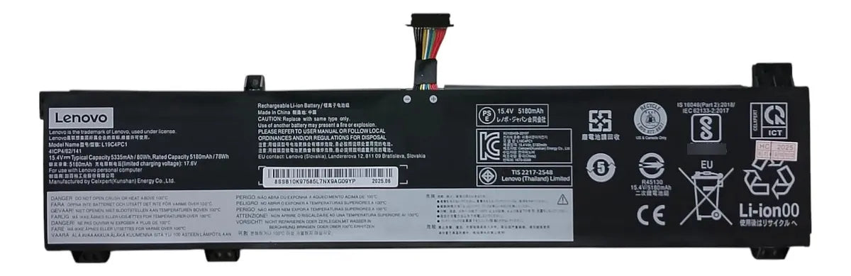 BATERIA ORIGINAL L19C4PC1 LENOVO LEGION 5 15ARH05 7 15IMH05 L19M4PC1 
