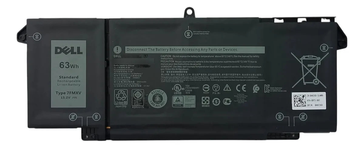 BATERIA ORIGINAL 7FMXV DELL LATITUDE 5320 7320 7420 7520 9JM71 1PP63 TN2GY