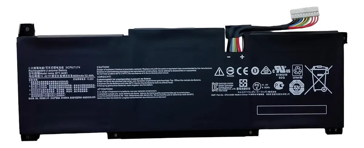 BATERIA ORIGINAL BTY-M491 MSI Summit B15 A11M Stealth 15M Modern 15 A11M