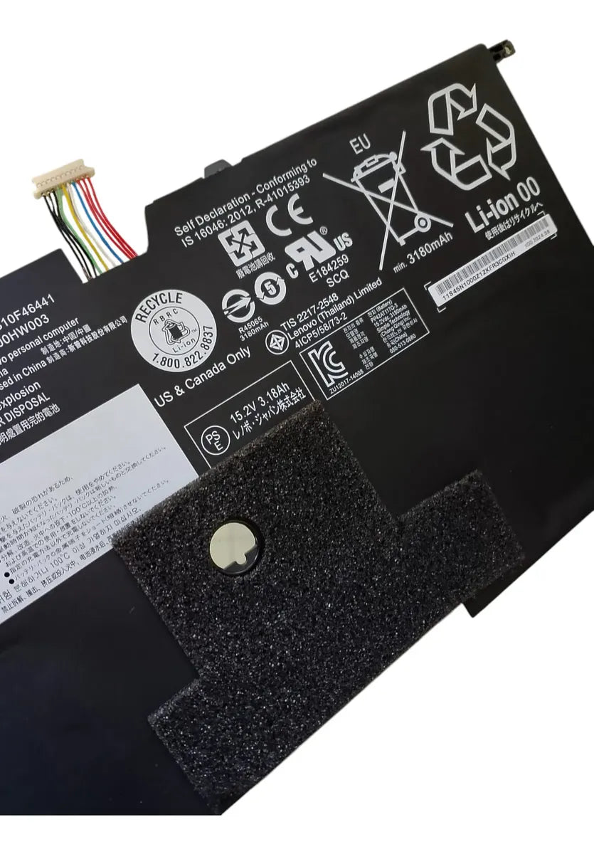 BATERIA ORIGINAL 00HW003 LENOVO THINKPAD X1 CARBON GEN 3 (3ª) 2015