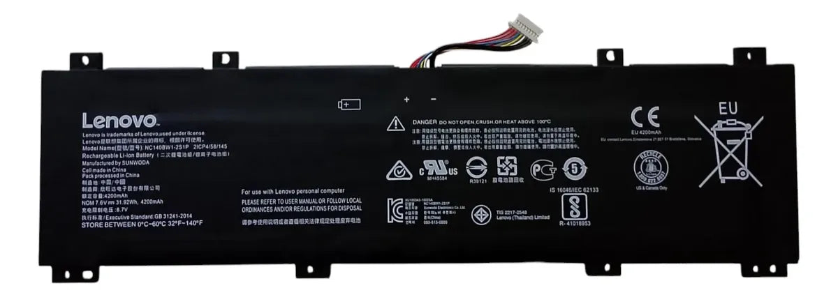 BATERIA ORIGINAL NC140BW1-2S1P LENOVO IDEAPAD 100S 0813002 80R9 100S-14IBR