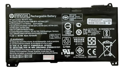BATERIA ORIGINAL RR03XL HP ProBook 430 440 450 455 470 G4 G5 851477-421