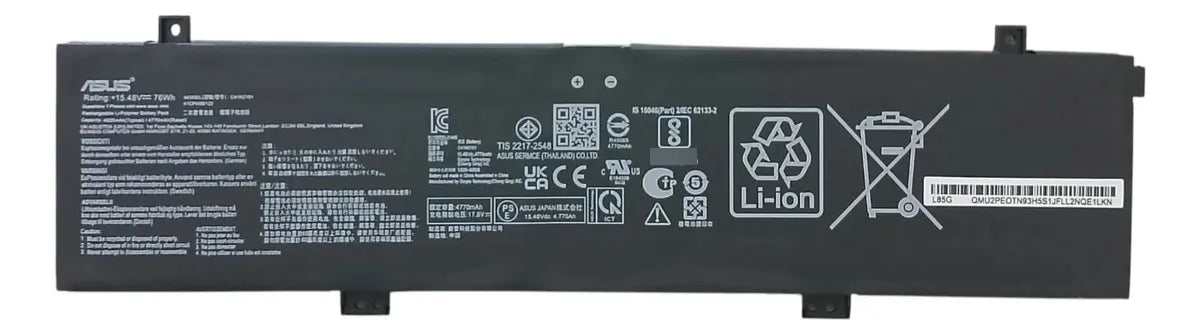 BATERIA ORIGINAL C41N2101 ASUS ROG ZEPHYRUS G14 ZENBOOK PRO 17 TIPO 2