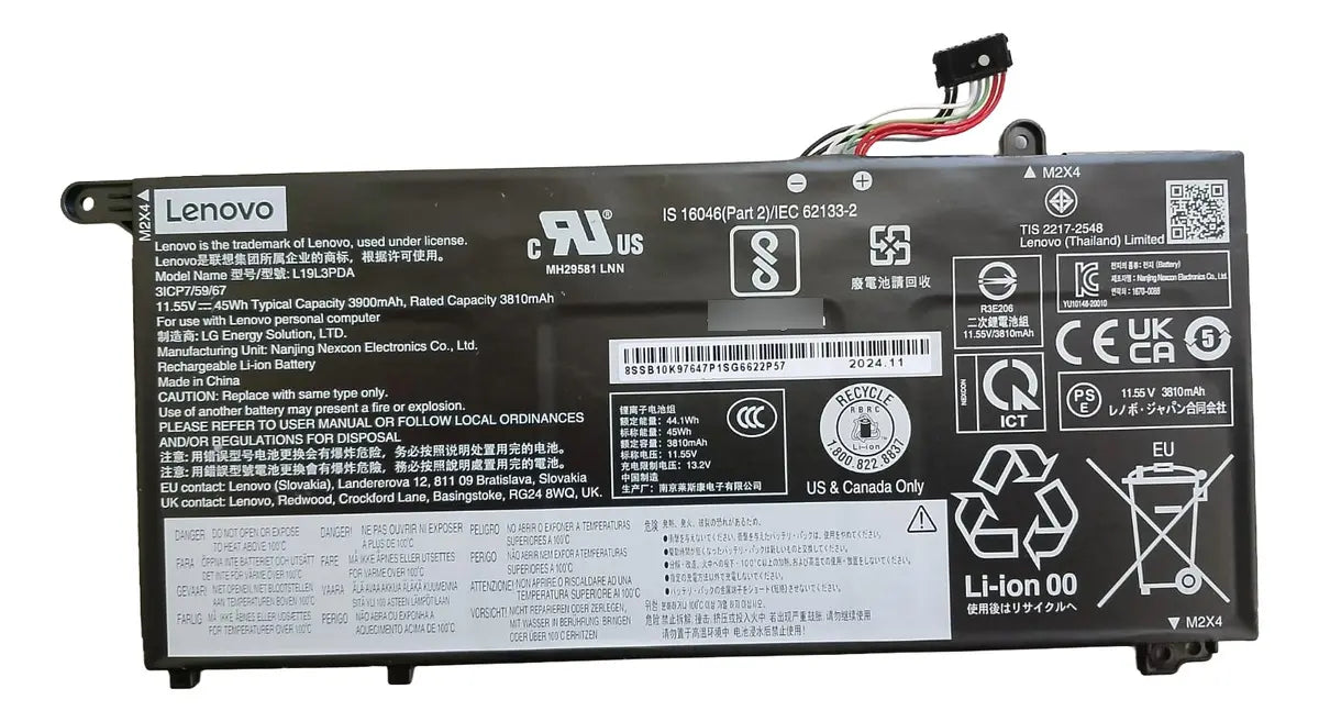 BATERIA ORIGINAL L19L3PDA LENOVO THINKBOOK 14 15 G2 G3