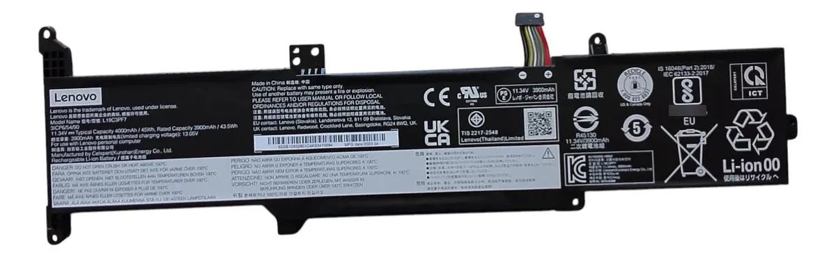 BATERIA ORIGINAL L19C3PF7 LENOVO IDEAPAD 15IML05 14ADA05 L19L3PF5 L19D3PF5