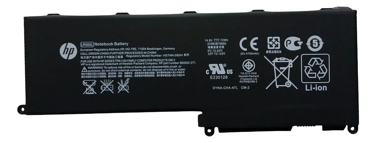 BATERIA ORIGINAL LR08XL HP ENVY 15-3000 HSTNN-DB3H HSTNN-UB3H 660002-271