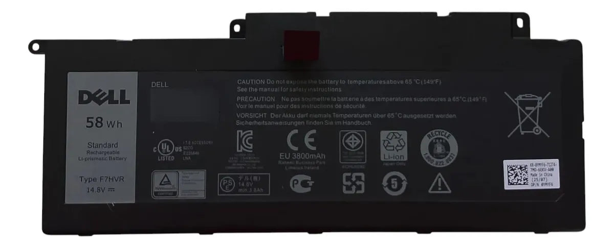 BATERIA ORIGINAL F7HVR Dell Inspiron 15 7537 17 7737 062VNH