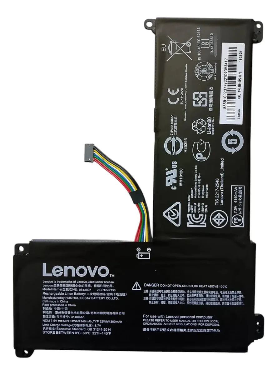 BATERIA ORIGINAL 0813007 LENOVO IDEAPAD 120S-14IAP 130S-14IGM 5B10P23779&nbsp;