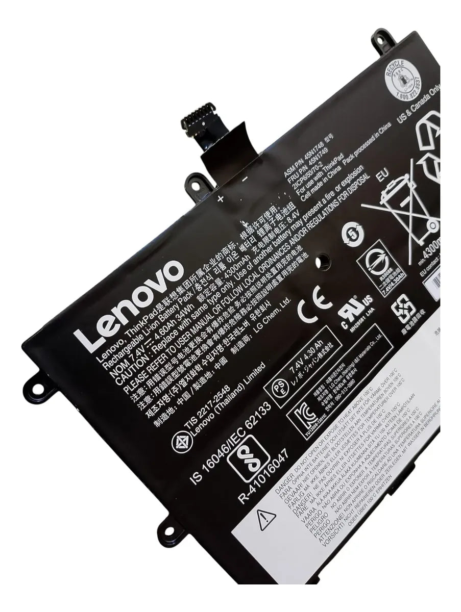 BATERIA ORIGINAL 45N1748 45N1749 Lenovo ThinkPad Yoga 11E 45N1750 45N1751