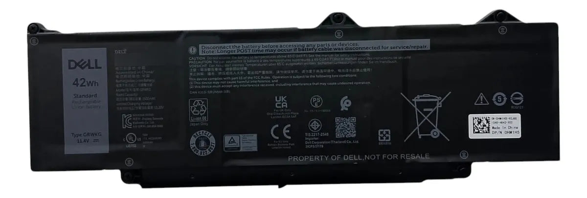 BATERIA ORIGINAL GRWKG DELL PRECISION 15 3580 SERIES NKXK7 V7TXF