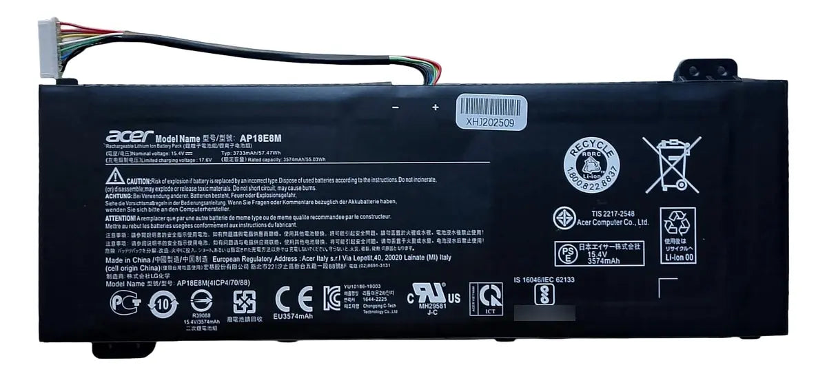 BATERIA ORIGINAL AP18E8M Acer Nitro 5 AN517-52 AN517-51 7 AN715-51