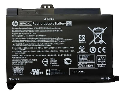 BATERIA ORIGINAL BP02XL HP Pavilion 15-AU 15-AW HSTNN-LB7H HSTNN-UB7B