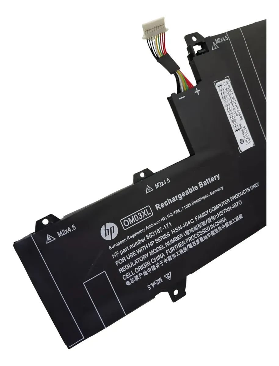 BATERIA ORIGINAL OM03XL HP ELITEBOOK X360 1030 G2 HSN-I04C SERIE 863280-855