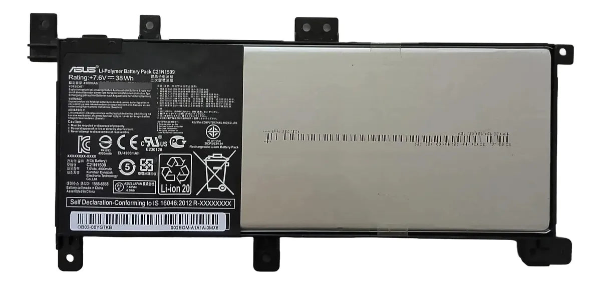 BATERIA ORIGINAL C21N1509 ASUS X556U X556UB F556UV F555DG