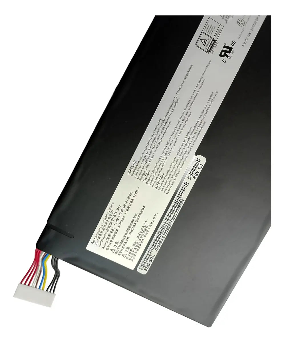 BATERIA ORIGINAL BTY-M6J MSI GS63 8RE 7RD 7RF GS63VR 6RF Stealth MS-16K2
