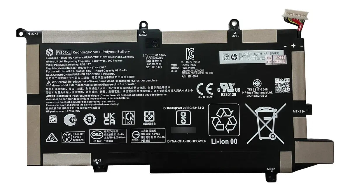 BATERIA ORIGINAL WS04XL HP SPECTRE X360 Convertible Serie 14-EA 14-EF