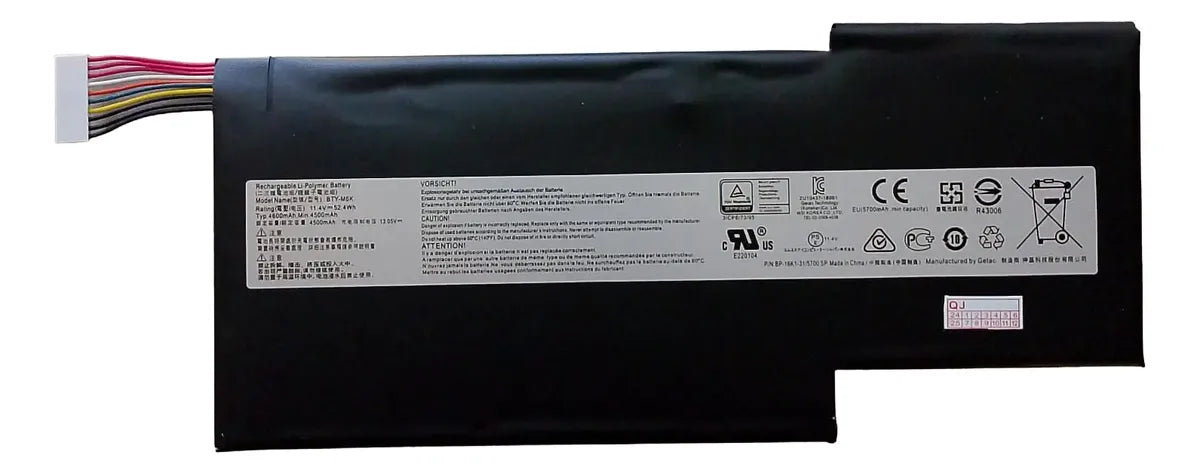 Batería Original Bty-m6k Ms-16k3 Msi Stealth Pro Ms-17b4