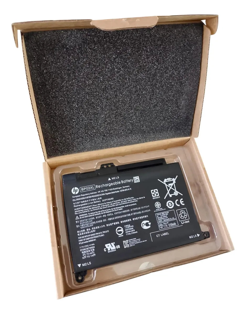 BATERIA ORIGINAL BP02XL HP Pavilion 15-AU 15-AW HSTNN-LB7H HSTNN-UB7B