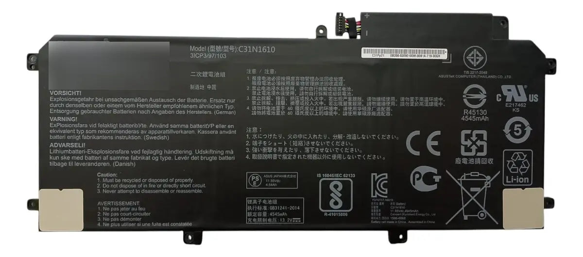 BATERIA ORIGINAL C31N1610 Asus ZenBook U3000C UX330C UX330CA UX330CAK