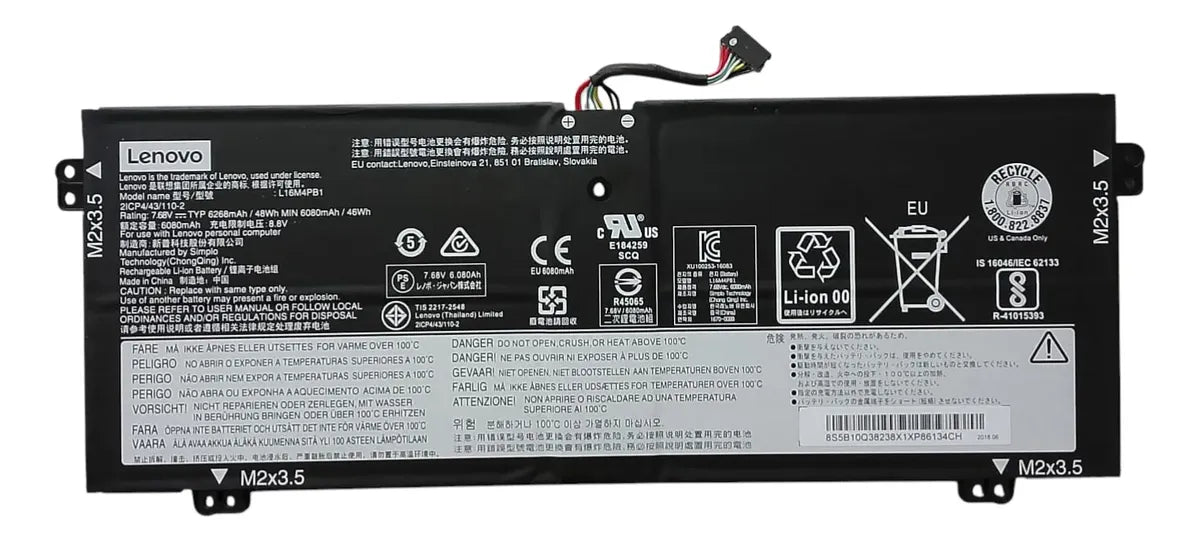 BATERIA ORIGINAL L16M4PB1 LENOVO YOGA 720-13IKB 730-13IKB L16L4PB1 L16C4PB1