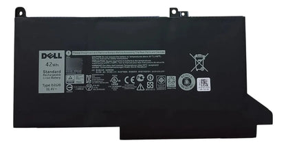 Batería Original DJ1J0 Dell Latitude 12 7280 7290 13 7380 7390 14 7480 7490
