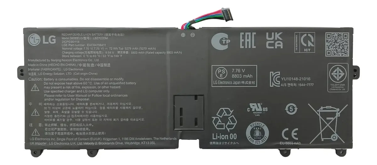 BATERIA ORIGINAL LBZ722DM LG 16U70Q 16U70Q-G 16U70Q-K 16UD70Q-GX76K