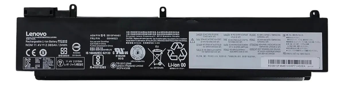 BATERIA ORIGINAL 00HW023 LENOVO THINKPAD T460S SERIE T470S 00HW022